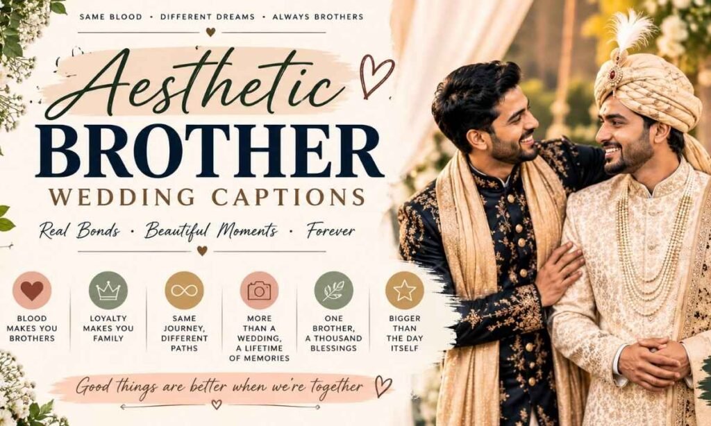 Aesthetic Brother Wedding Captions