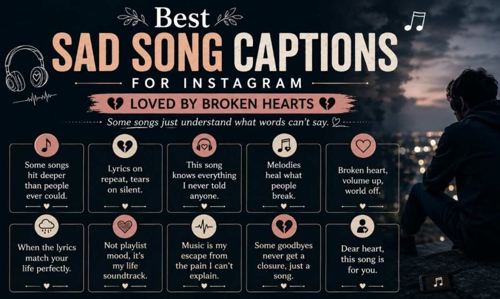 Best Sad Song Captions for Instagram Loved by Broken Hearts