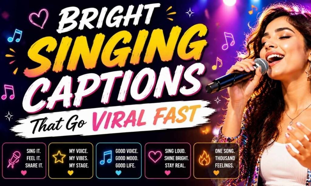 Bright Singing Captions That Go Viral Fast