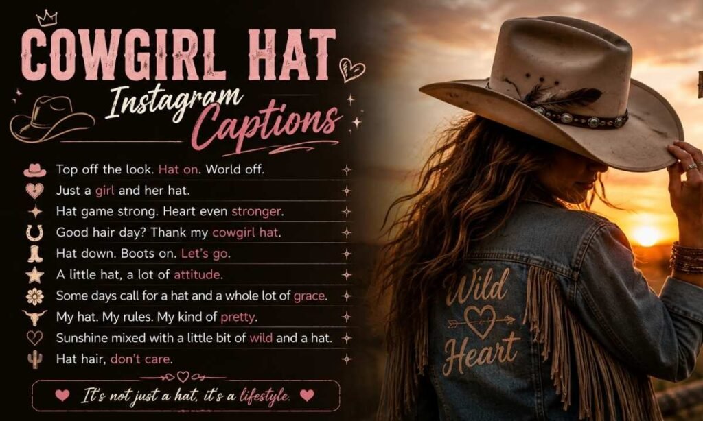 Cowgirl Hat Instagram Captions