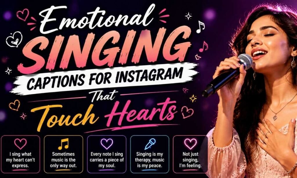 Emotional Singing Captions For Instagram That Touch Hearts