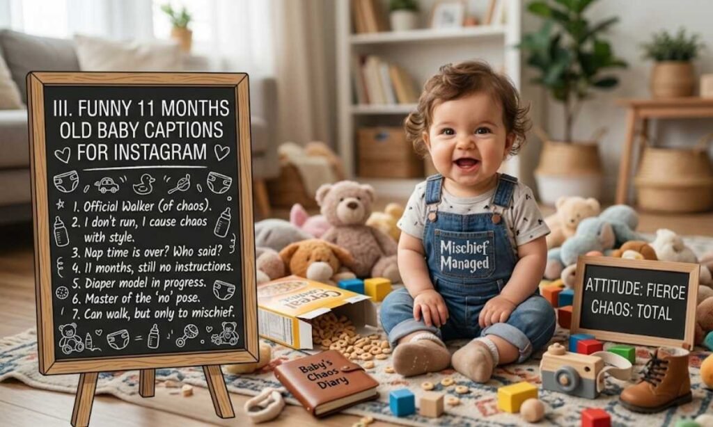Funny 11 Months Old Baby Captions for Instagram