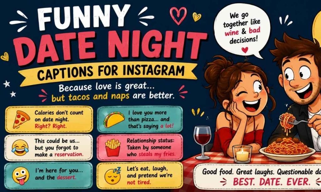 Funny Date Night Captions for Instagram