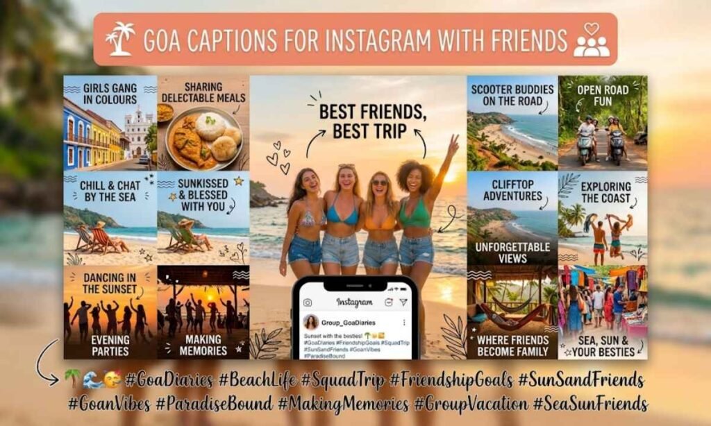 Goa Captions for Instagram with Friends
