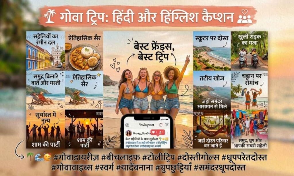Goa Captions in Hindi and Hinglish for Instagram