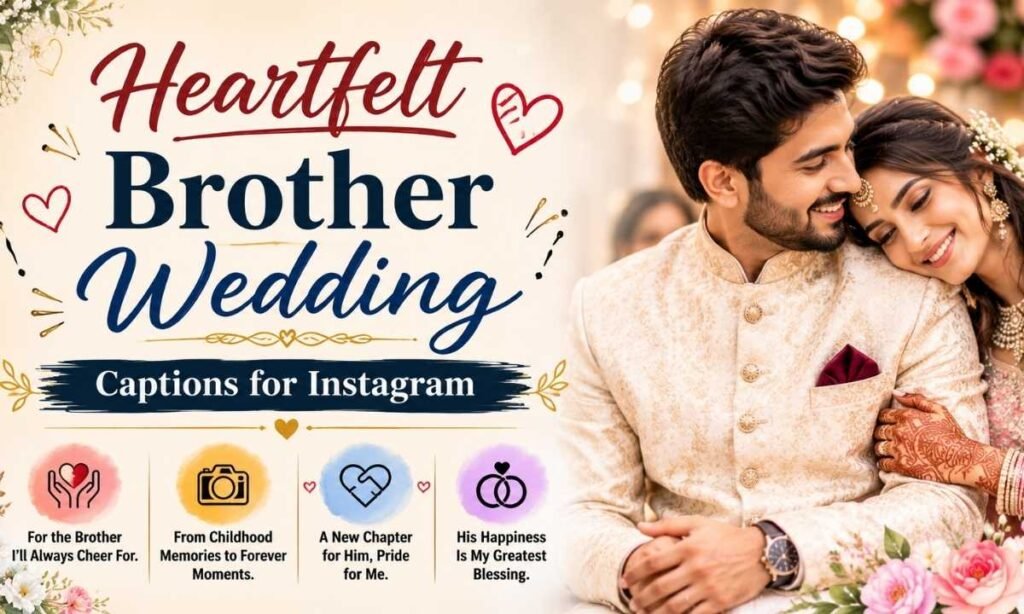 Heartfelt Brother Wedding Captions
