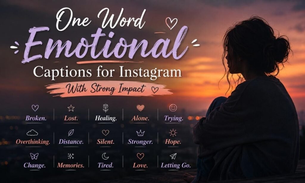 One Word Emotional Captions for Instagram With Strong Impact