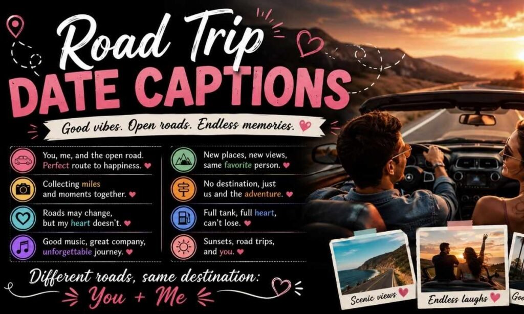Road Trip Date Captions