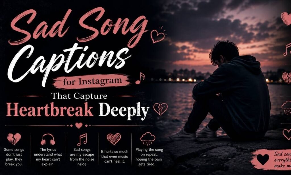 Sad Song Captions for Instagram That Capture Heartbreak Deeply