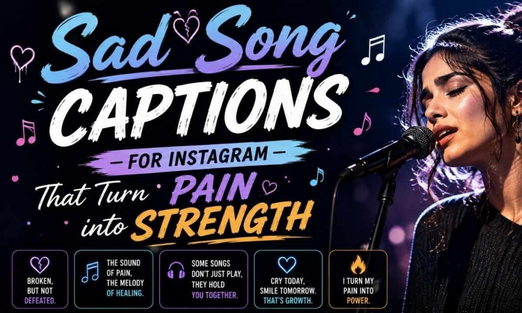 Sad Song Captions for Instagram That Turn Pain into Strength