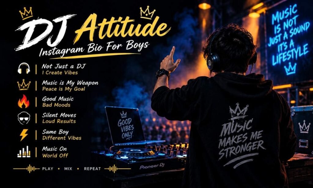 Attitude DJ Bio for Instagram