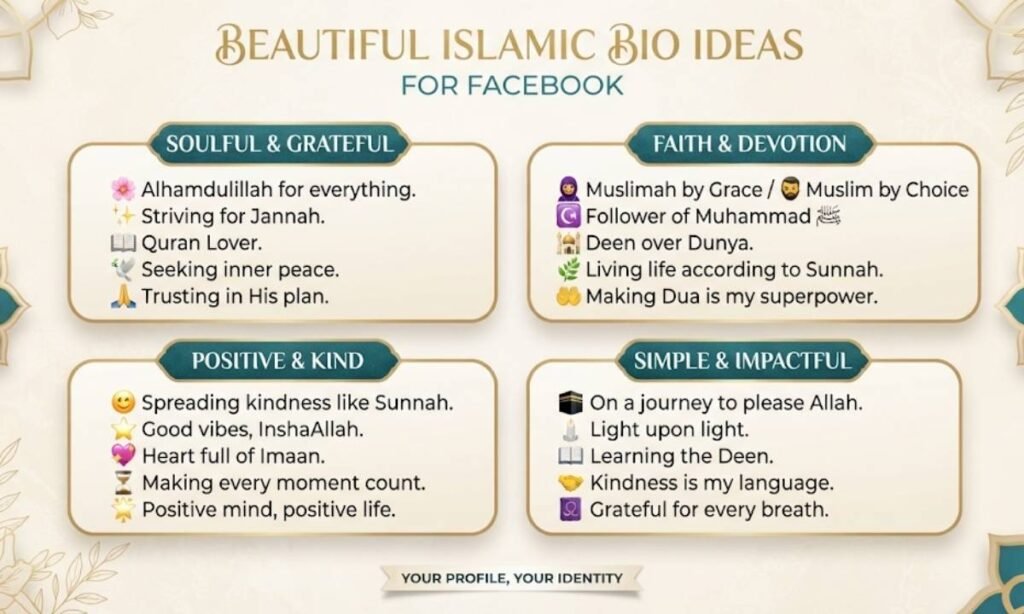 Beautiful Islamic Bio for Facebook