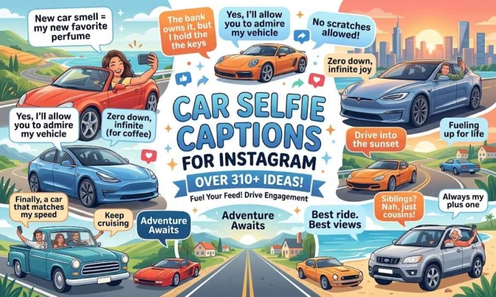 Car Selfie Captions for Instagram