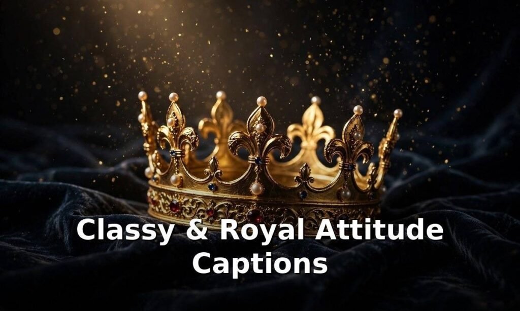 Classy & Royal Attitude Captions for Instagram for Boys