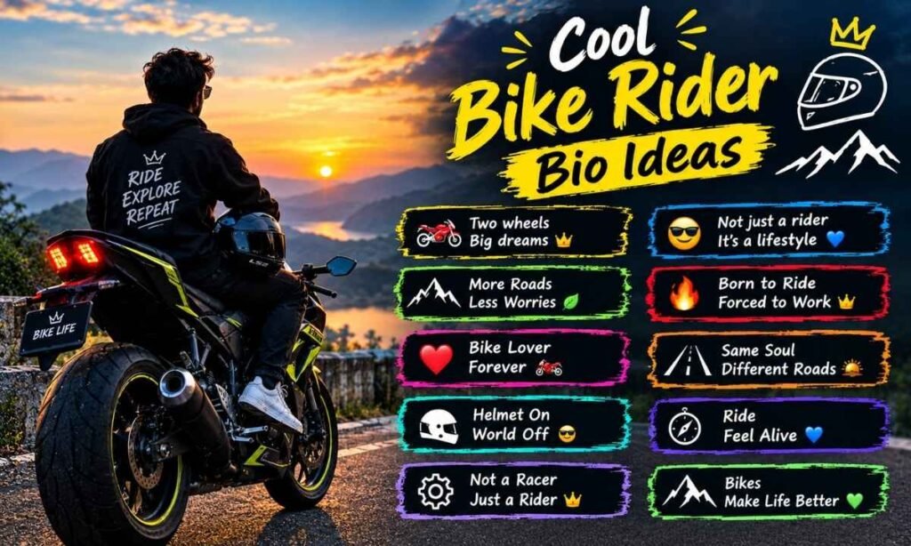 Cool Bike Rider Bio Ideas