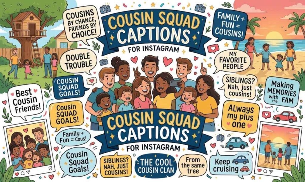Cousin Squad Captions