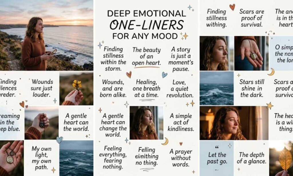 Deep Emotional One-Liners for Any Mood