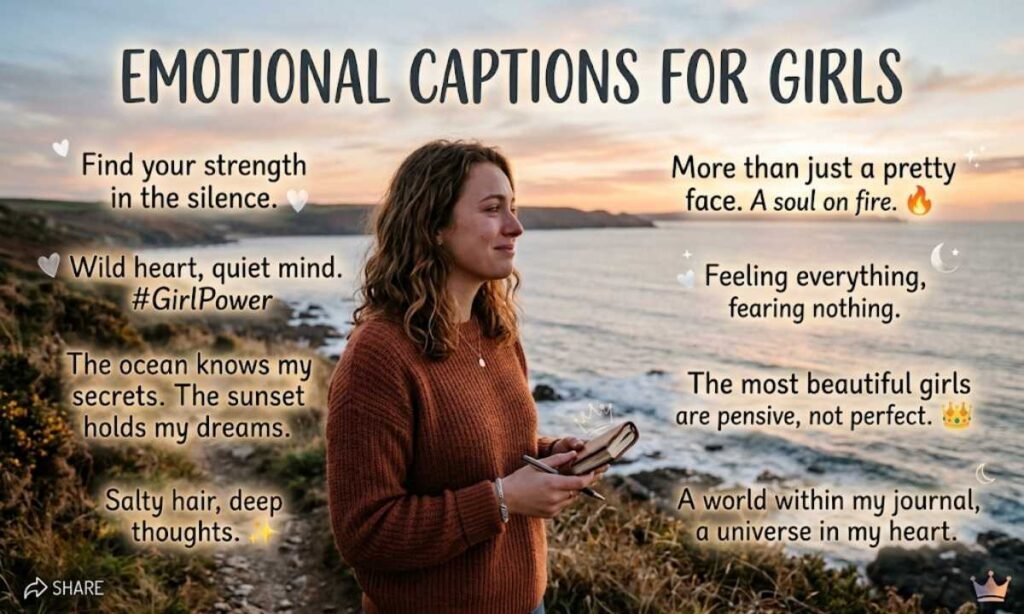Emotional Captions for Girls
