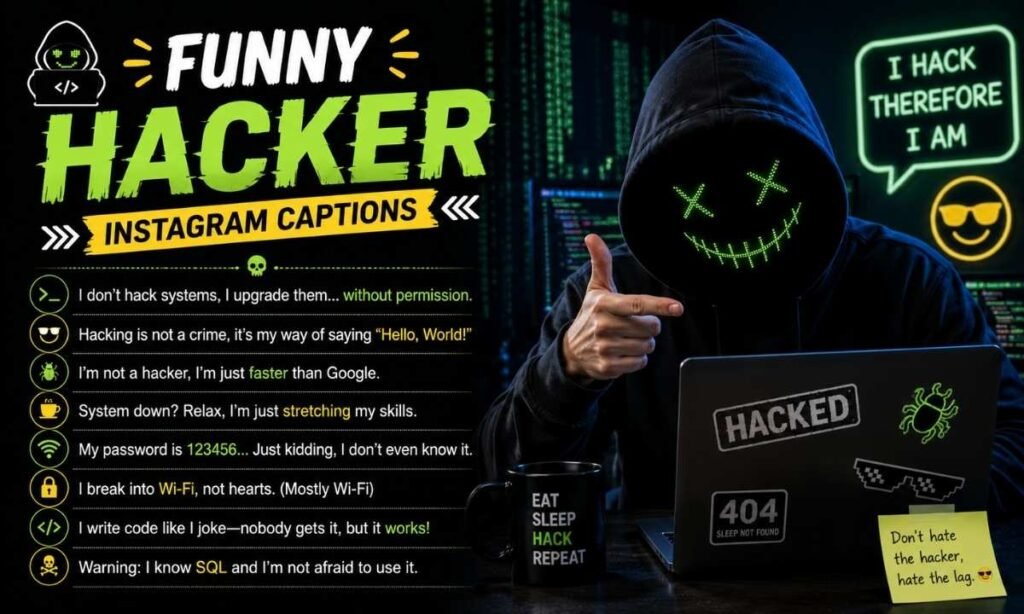 Funny Hacker Instagram Captions