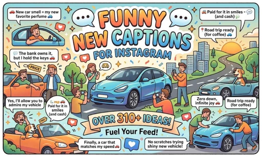 Funny New Car Captions for Instagram