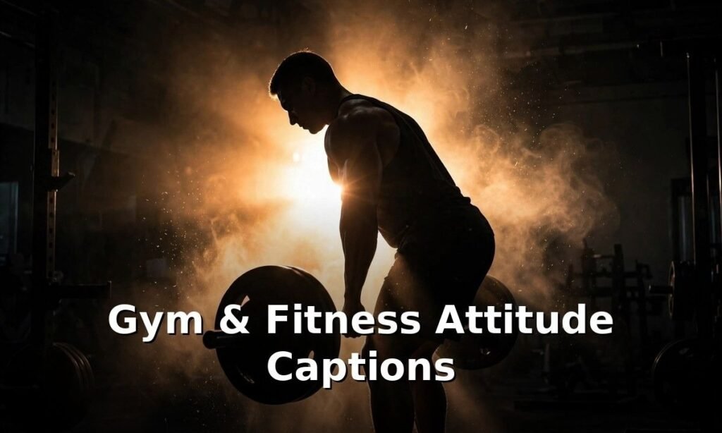 Gym & Fitness Attitude Captions for Boys