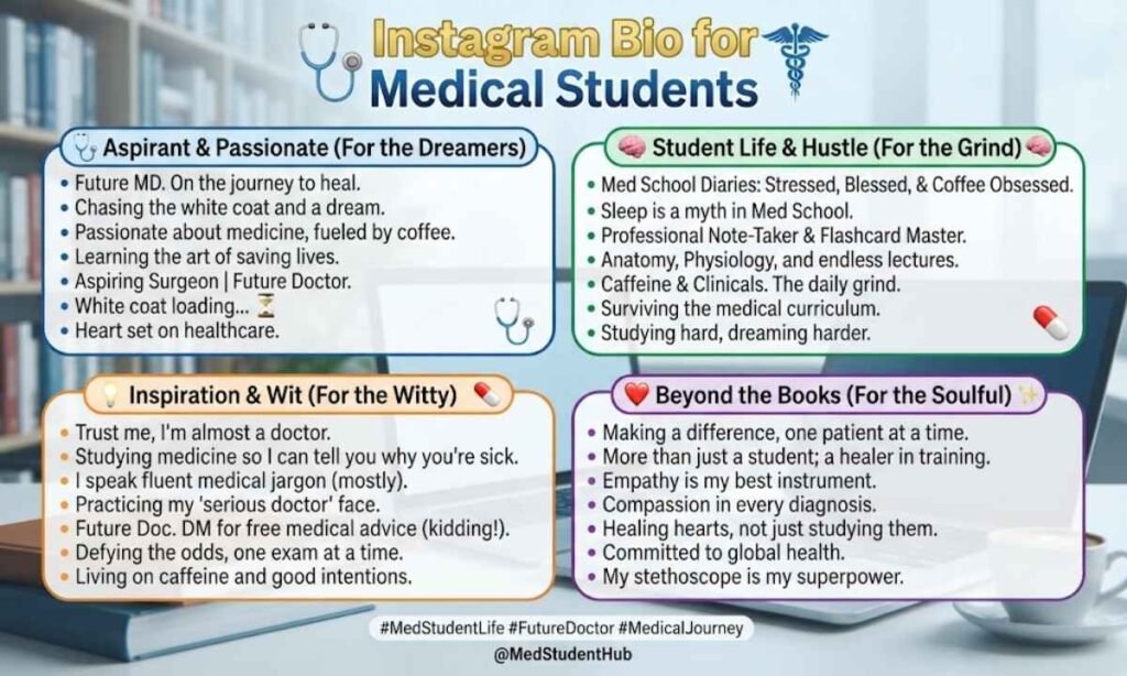 Instagram Bio for Medical Students
