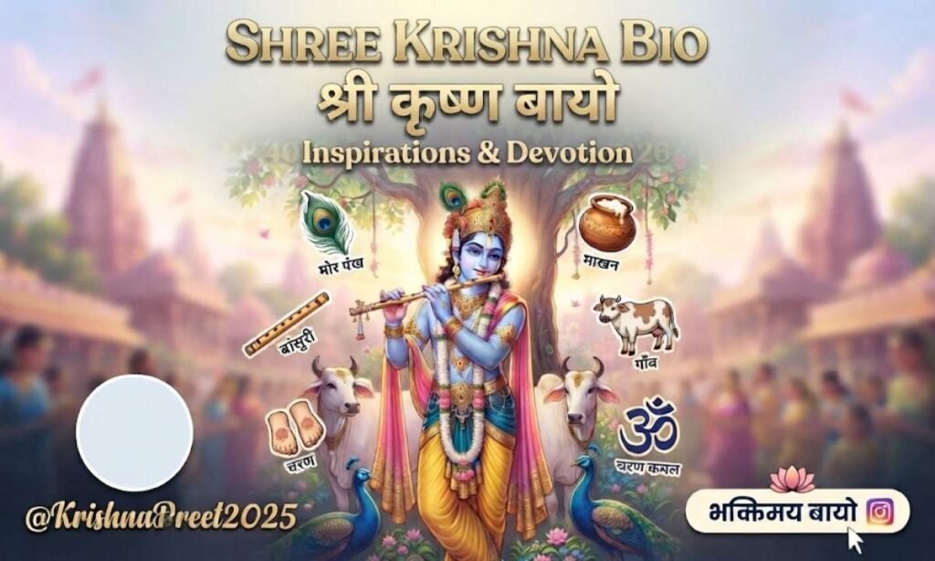 Krishna bio for instagram for girl
