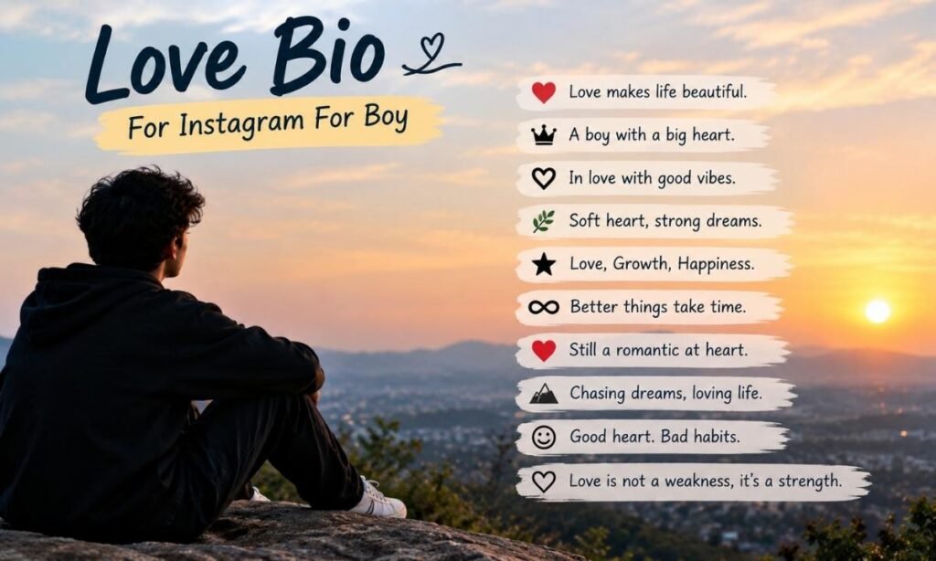 Love Bio For Instagram For Boy