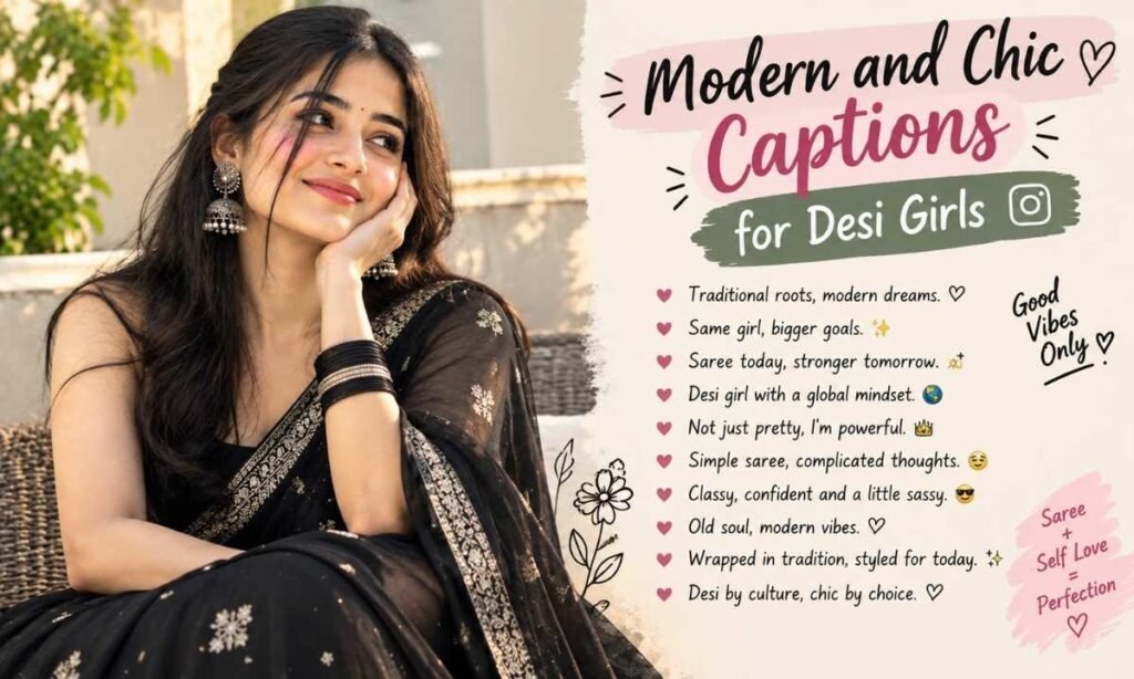 Modern and Chic Captions for Desi Girls