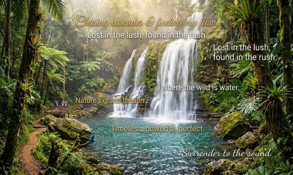 Nature Waterfall Captions for Instagram