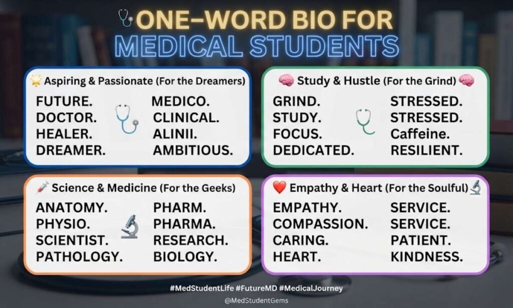 One-Word Bio for Medical Students
