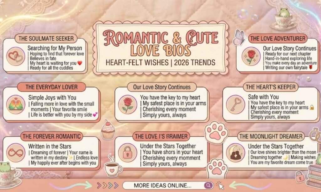 Romantic & Cute Love Bios