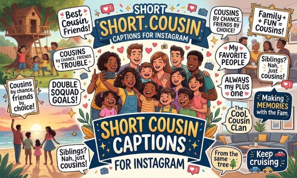 Short Cousin Captions for Instagram