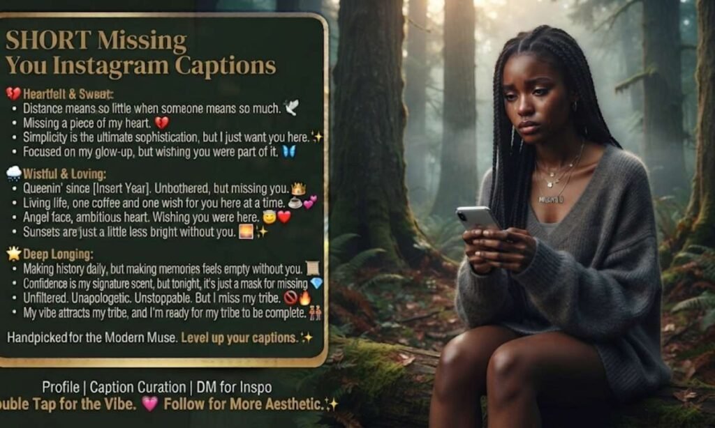 Short Missing You Instagram Captions