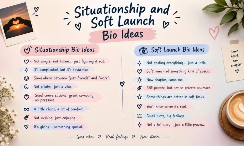 Situationship and Soft Launch Bio Ideas