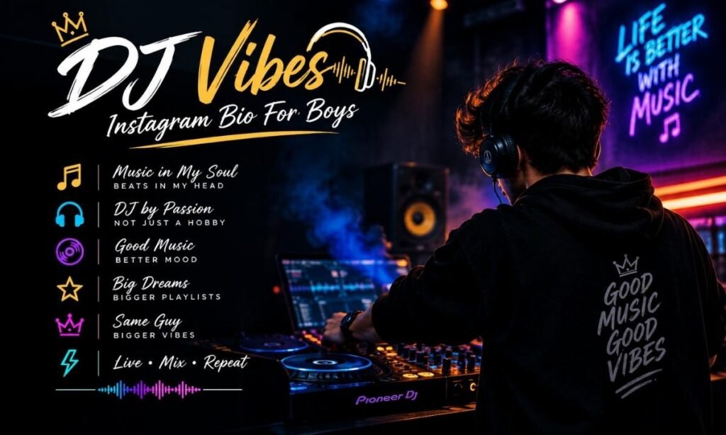 Stylish DJ Bio in Fancy Font