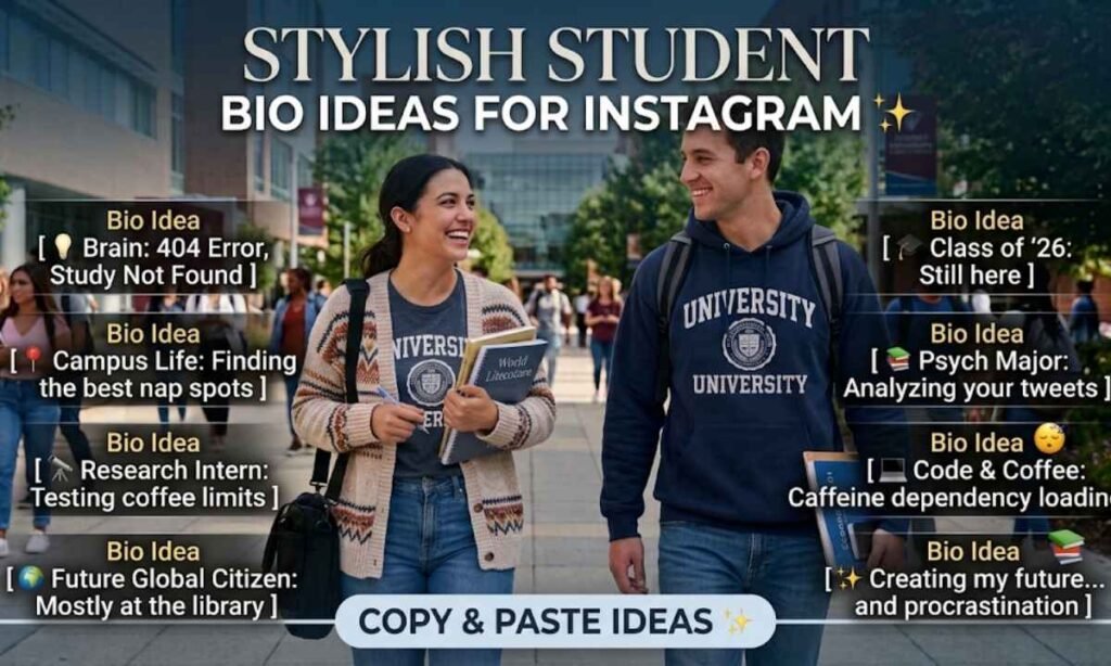 Stylish Student Bio For Instagram