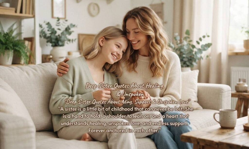 Deep Sister Quotes About Healing, Support & Unspoken Love
