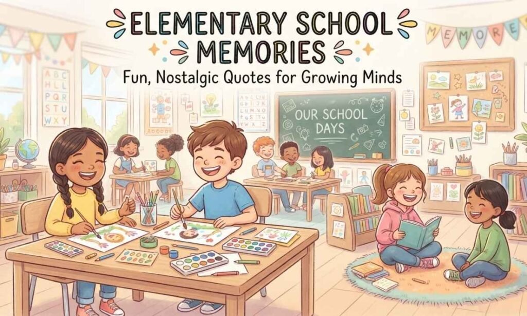 Elementary School Memories Captions Fun, Nostalgic Quotes for Growing Minds