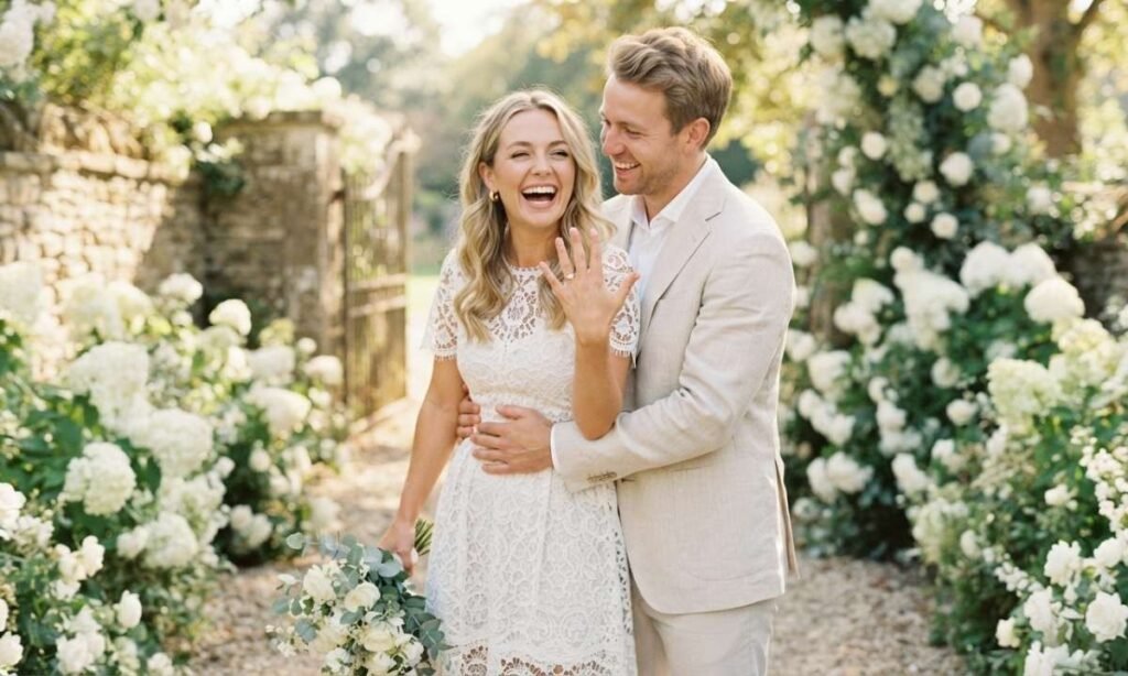 Engagement Captions for White Outfits and She Said Yes Posts
