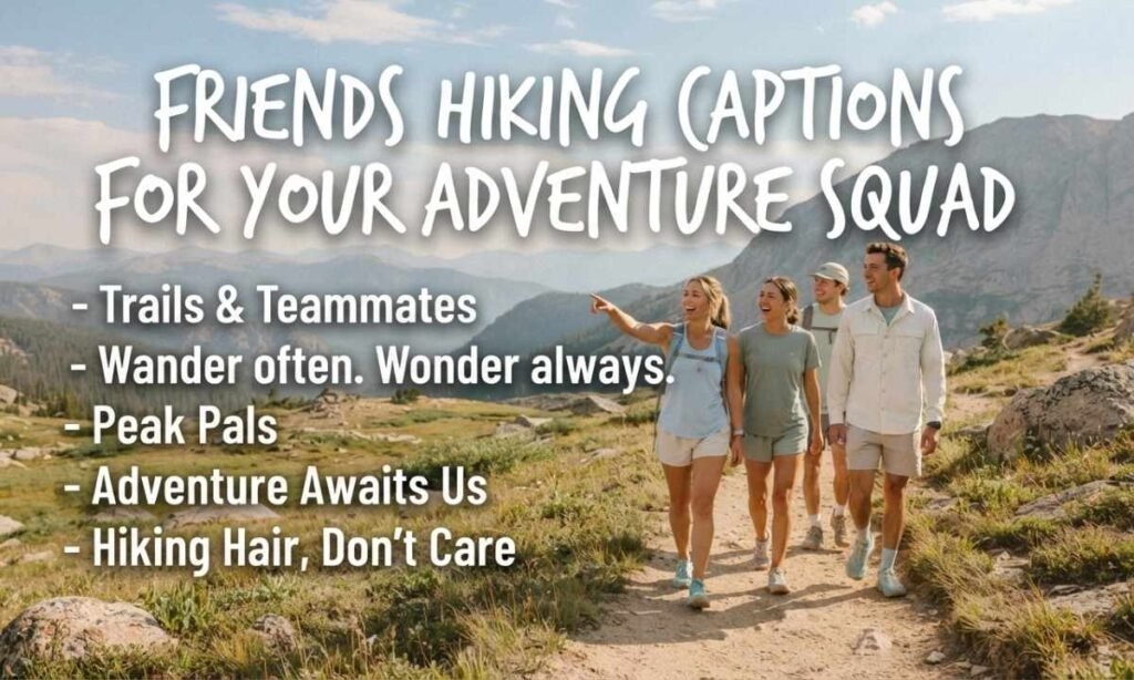 Friends Hiking Captions for Your Adventure Squad