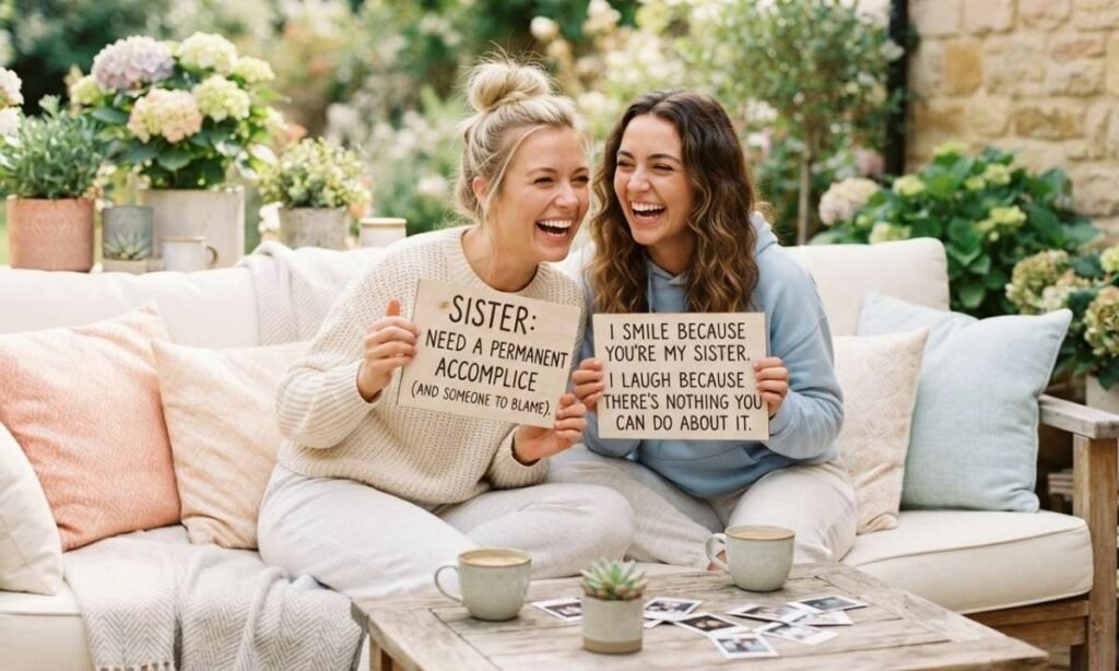 Funny Sister Captions That Roast Your Sis with Love