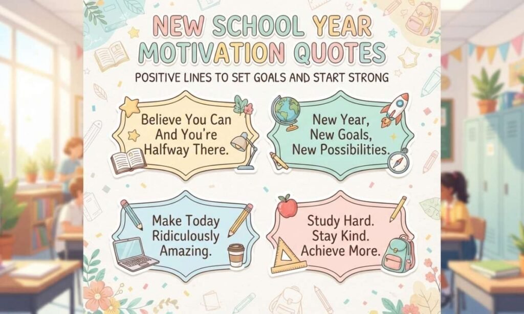 New School Year Motivation Quotes Positive Lines to Set Goals and Start Strong
