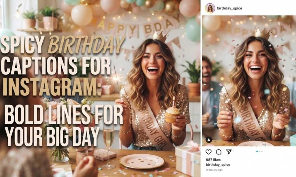 Spicy Birthday Captions for Instagram