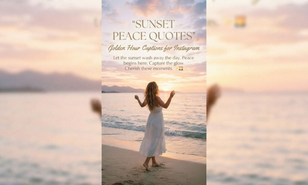 Sunset Peace Quotes