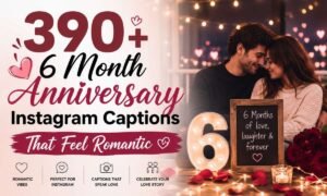 6 Month Anniversary Instagram Captions That Feel Romantic