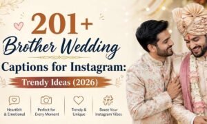 Brother Wedding Captions for Instagram