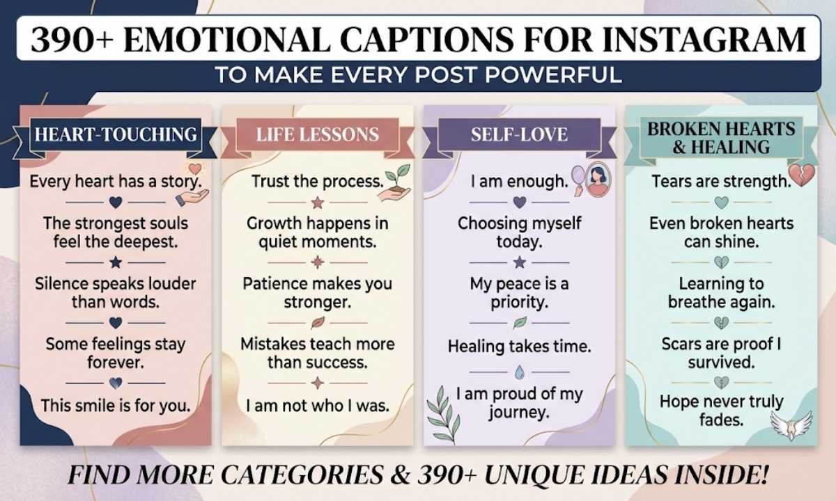 Emotional Captions for Instagram To Make Every Post Powerful