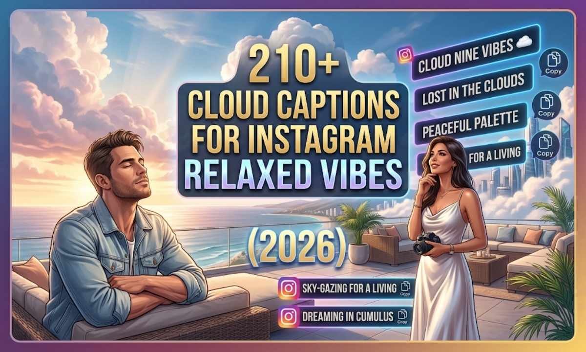 Cloud Captions For Instagram Relaxed Vibes (2026)