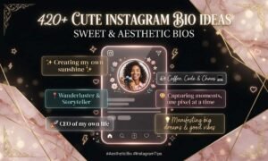 Cute Instagram Bio Ideas Sweet & Aesthetic Bios